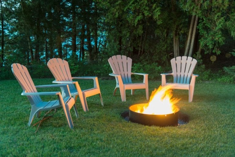 Fire Pit on Grass