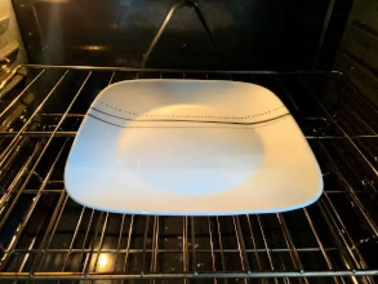 Plate in Oven