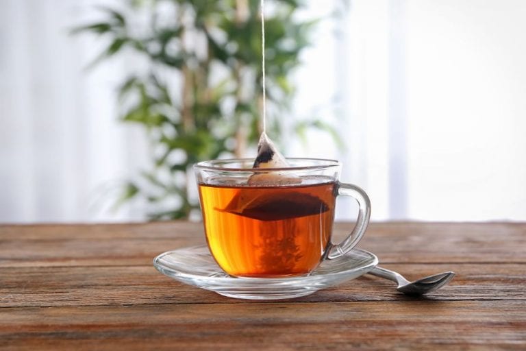 Brewing Tea Bag Hot Water