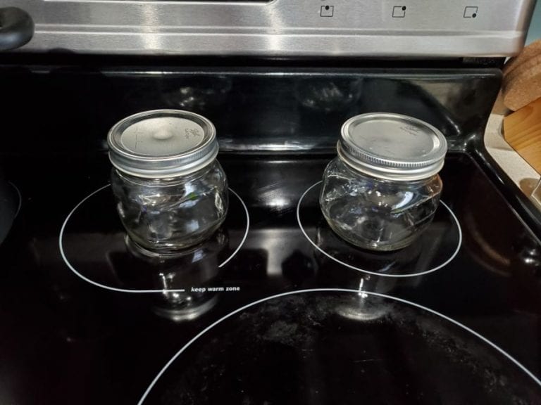 Mason Jars on Stove
