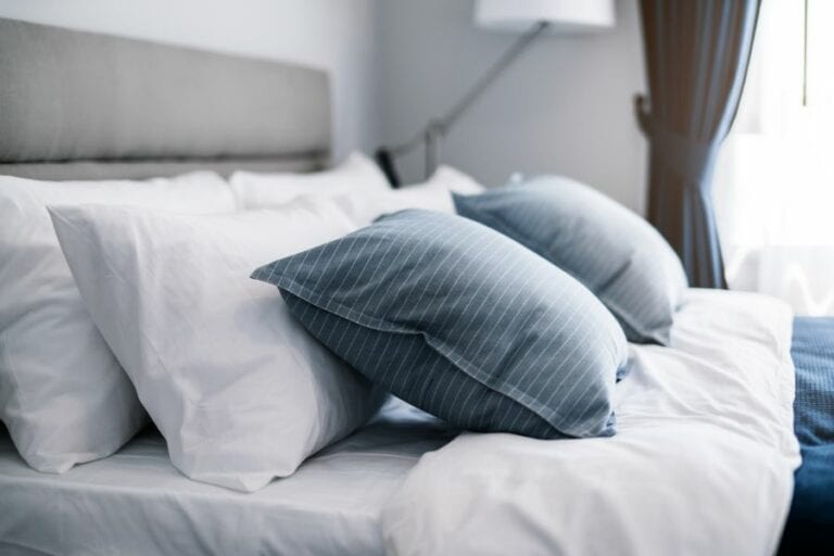 Bed with Pillows