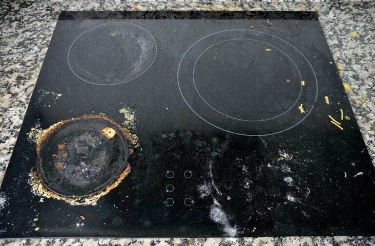 Dirty Ceramic Kitchen Stove