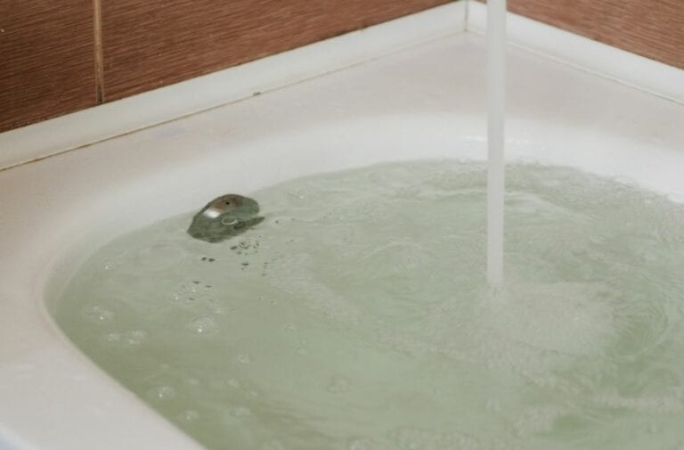 Bathtub Filled Over Overflow Drain