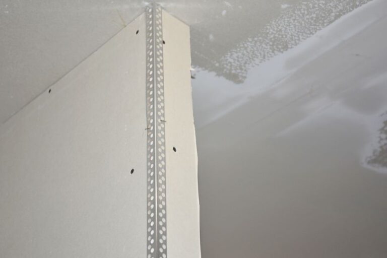 Closeup of Drywall Angle Bead