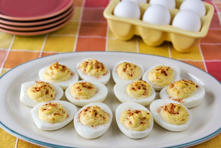 Deviled Eggs on Platter