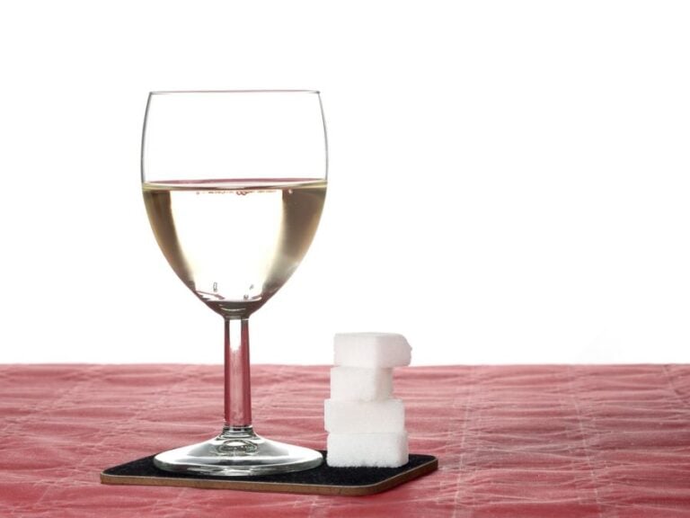 Cubes of Sugar and a Glass of White Wine