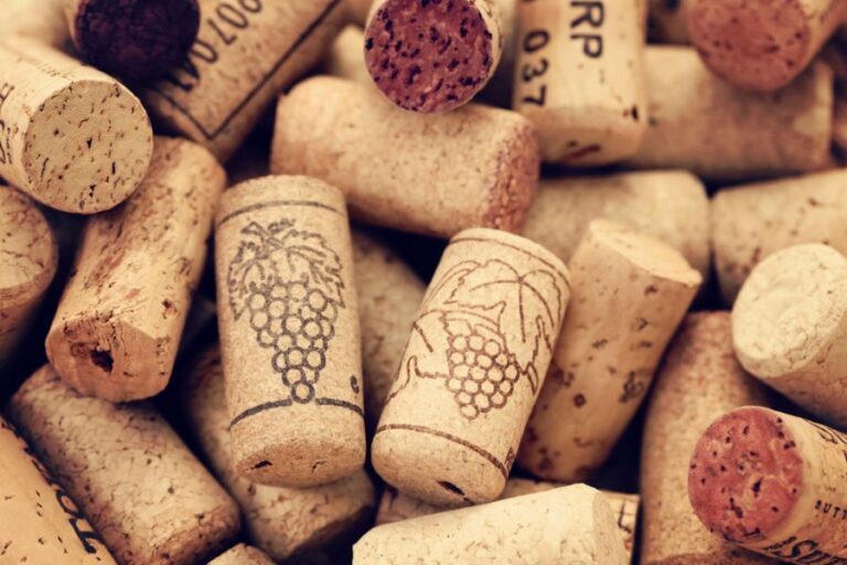 Closeup of a Pile of Wine Corks