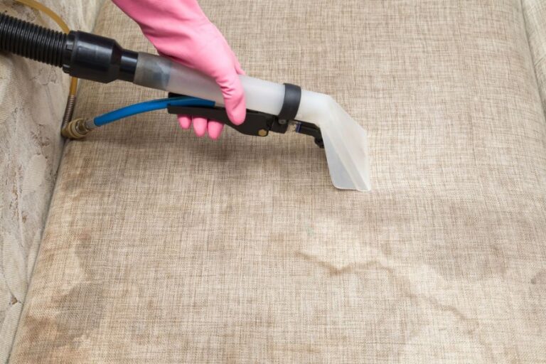 Cleaning a Stained and Dirty Couch With a Steam Cleaner