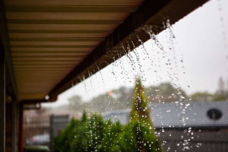 Overflowing Gutters on a House