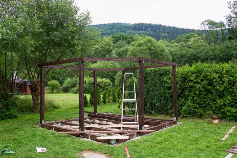 Building a New Pergola in the Backyard