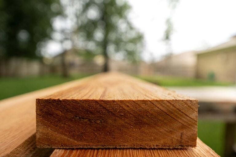 Cedar Wood Planks for an Outdoor Project