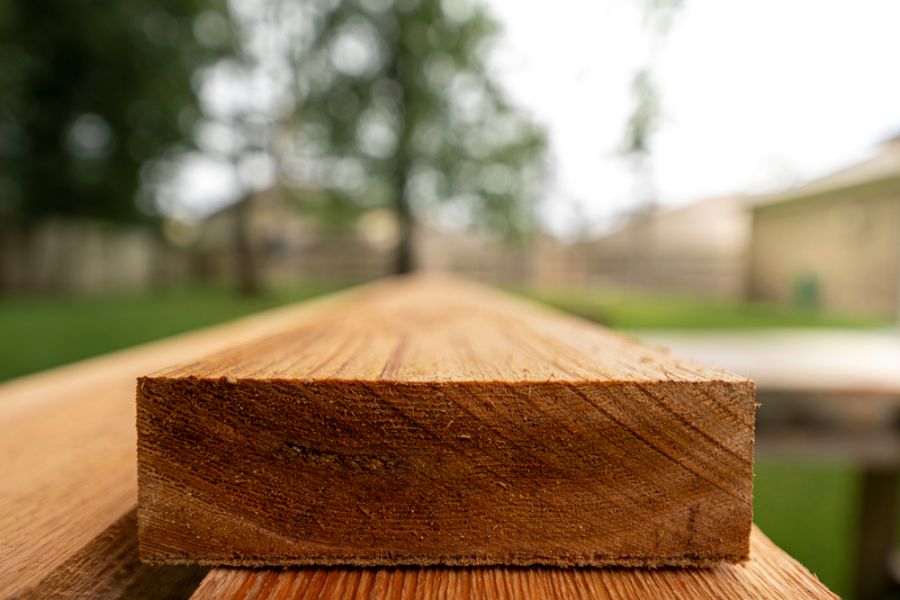 Cedar Wood Planks for an Outdoor Project