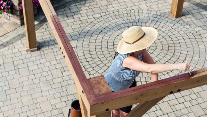 Can You Use Decking Stain on a Pergola?