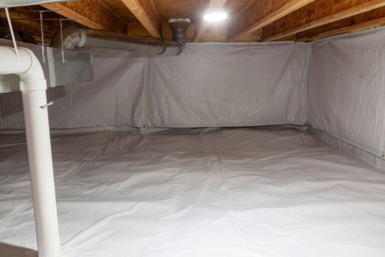 Crawl Space That Has Been Fully Encapsulated