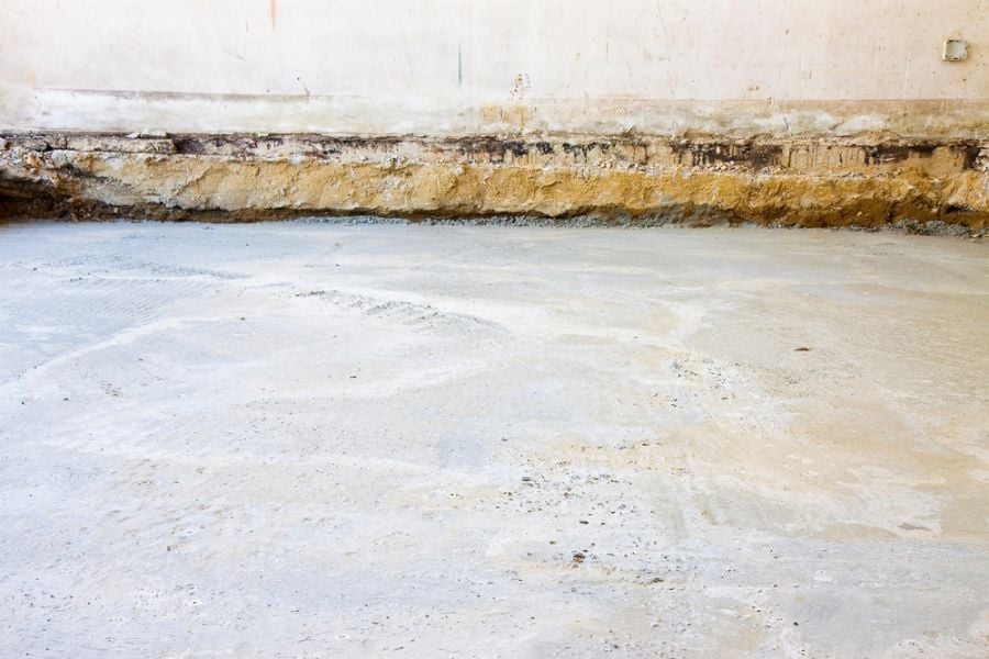 Floor of a Crawl Space