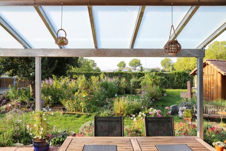 Glass Roof Over a Pergola