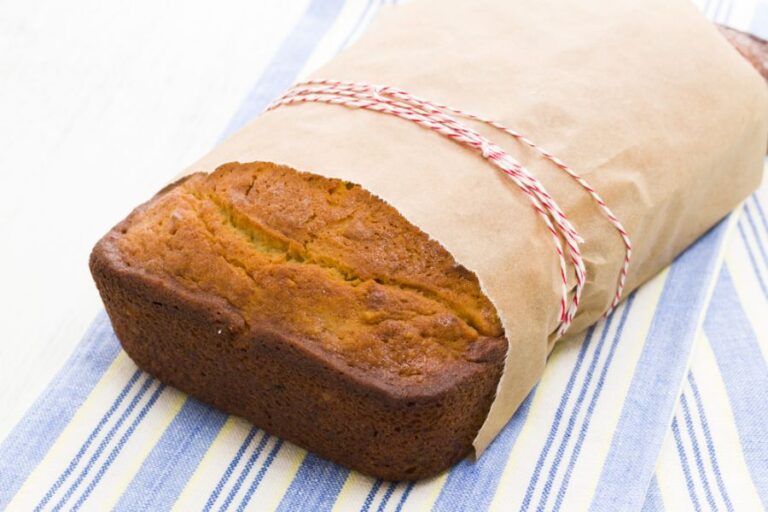 Banana Bread Wrapped in Preparation to Ship