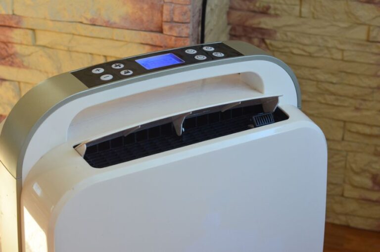 Closeup of a Dehumidifier