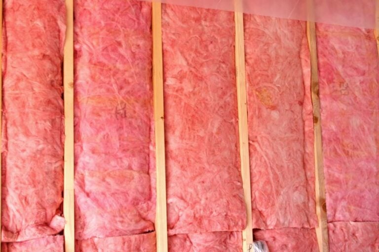 Fiberglass Insulation Between Studs in a Home