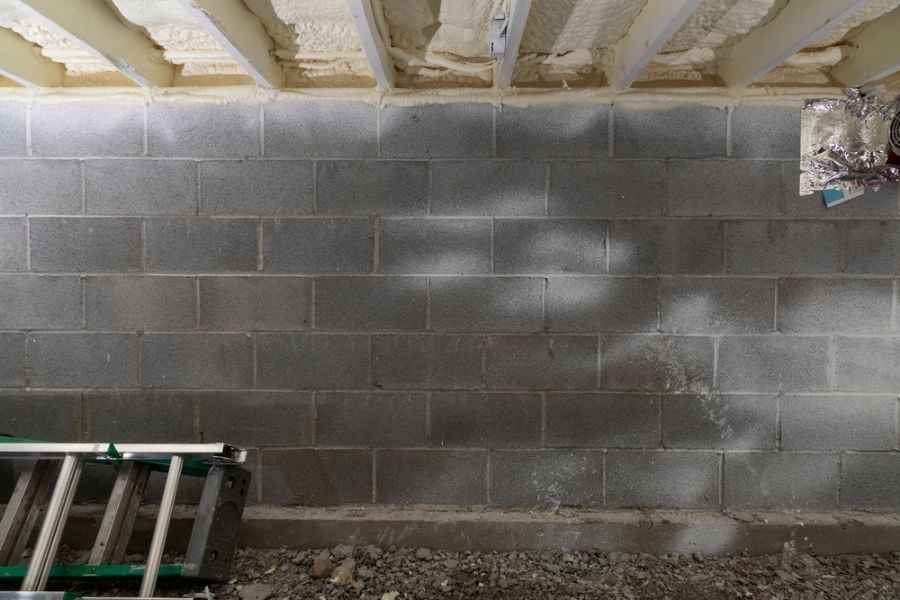 Spray Foam Insulation on Ceiling of Crawl Space