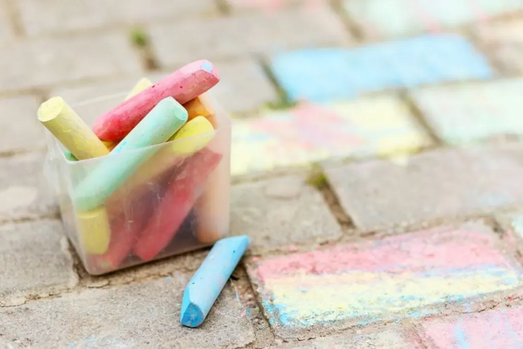 A Bucket of Sidewalk Chalk